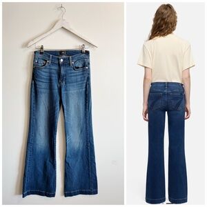 7 FOR ALL MANKIND Tailorless DOJO in Slim Illusion Jeans Flare Size 28 7FAM